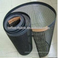 ptfe teflon fabirc wire mesh conveyor belt with kevlar border